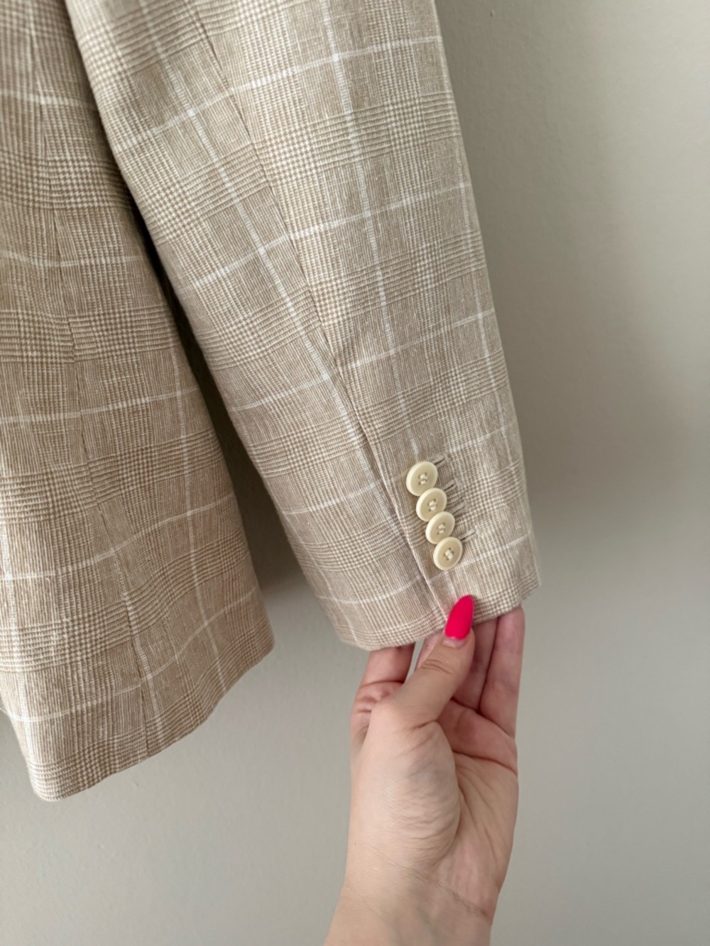 Madewell - The Slim Blazer in Plaid - Sesame Maeve Glen Plaid - Picture 12 of 14